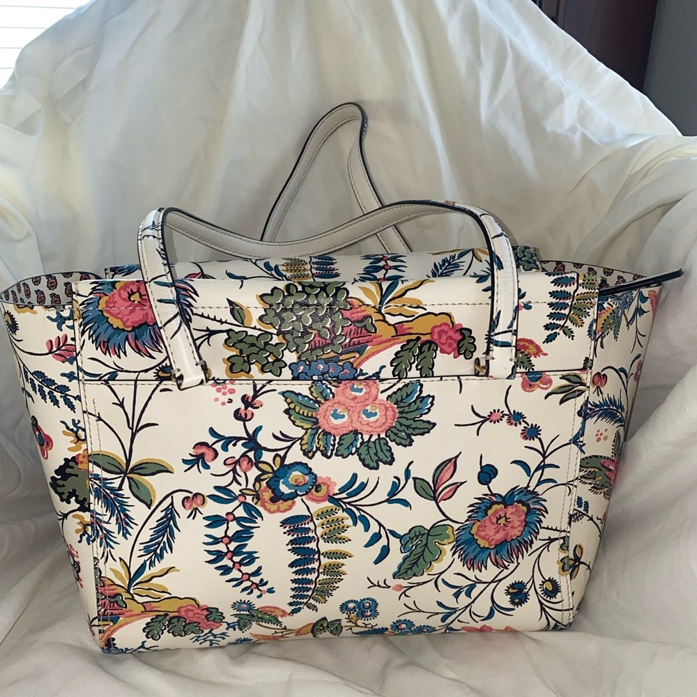 Tory Burch Parker Multicolor Floral Tote Bag - Picture 2 of 8